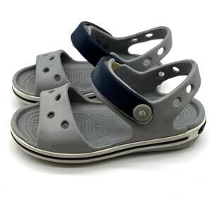 Toddler Girls Crocs Kids Crocband Sandals Size 7c Gray